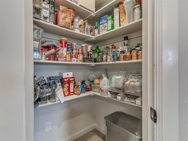 view of pantry