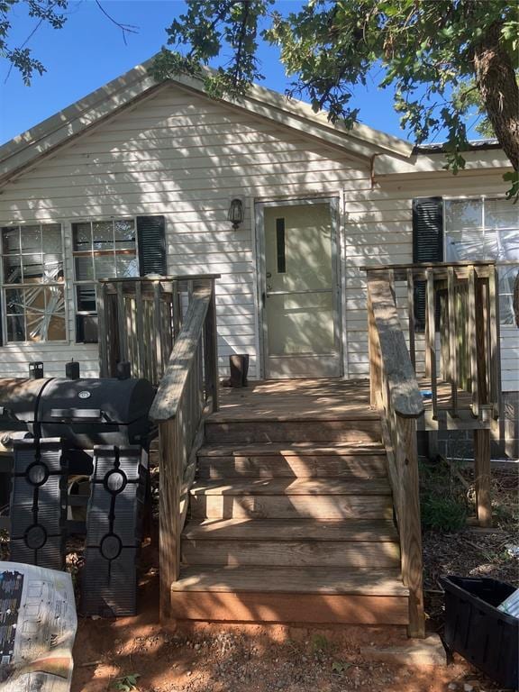 view of rear view of property