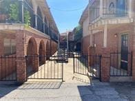 view of street with a gate