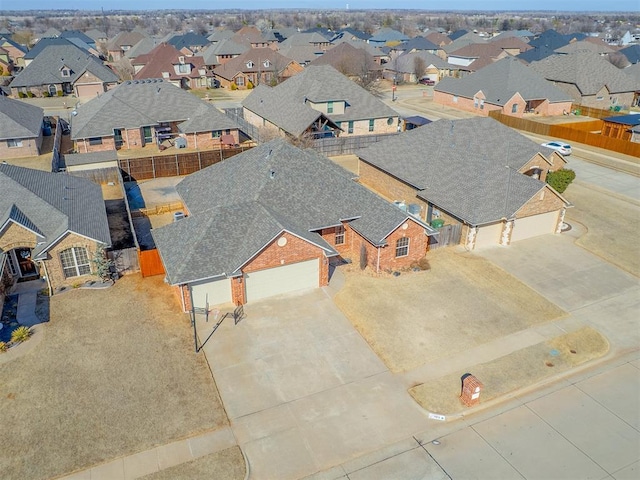 aerial view featuring a residential view