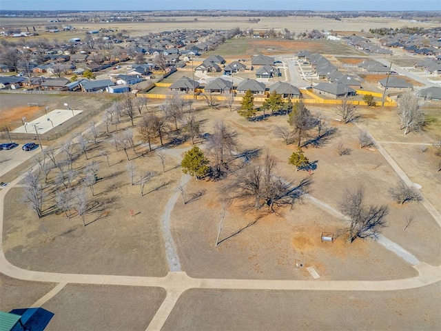 bird's eye view with a residential view