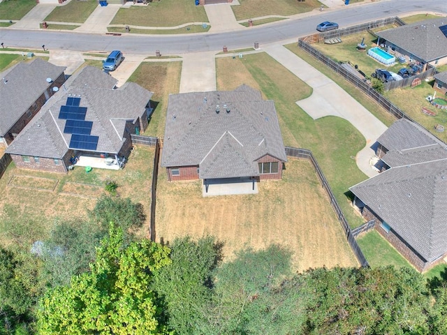 birds eye view of property featuring a residential view