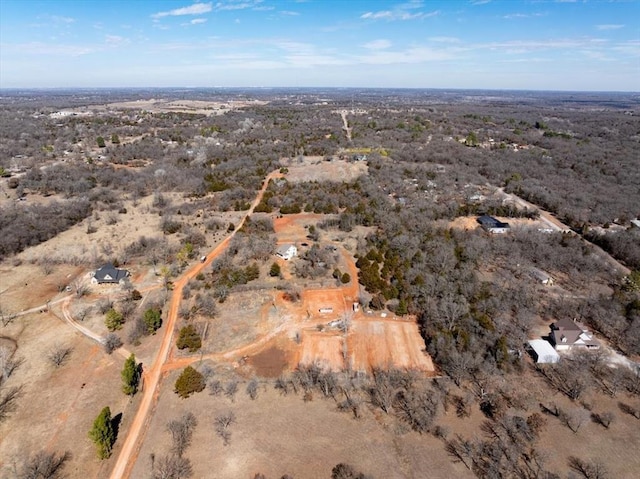 aerial view featuring view of desert