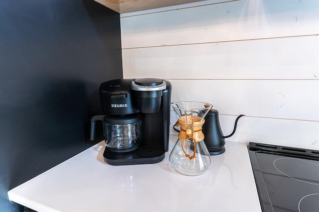 interior details with light countertops