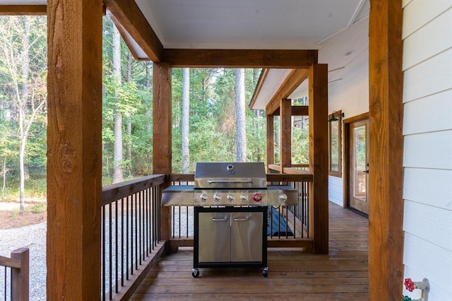 exterior space with grilling area