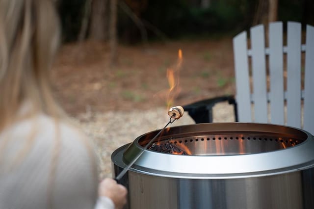 details featuring an outdoor fire pit