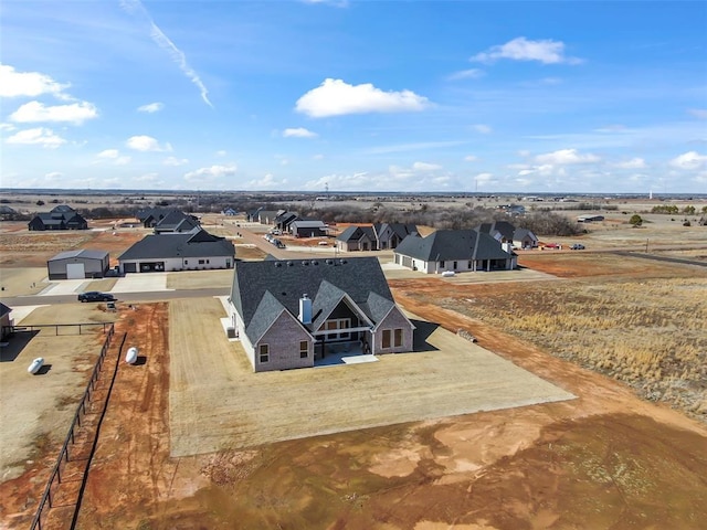 bird's eye view featuring a residential view