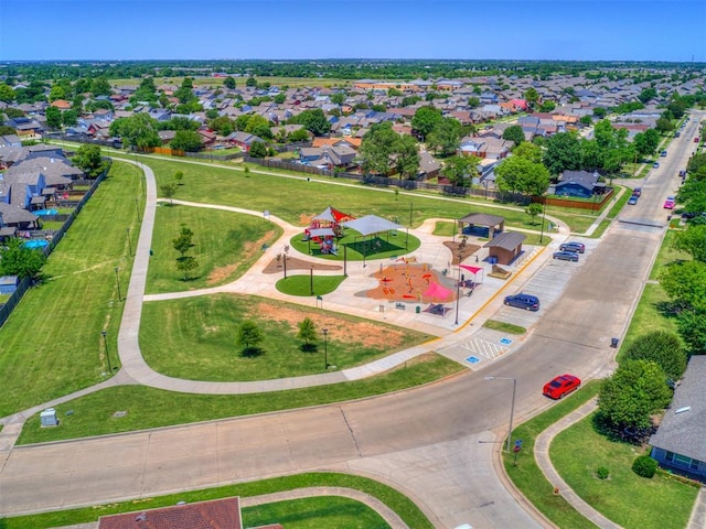 drone / aerial view featuring a residential view