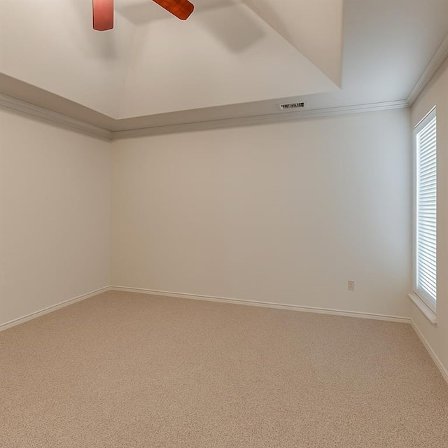16632 Parkhurst Rd, Edmond, OK 73012 - carpeted empty room with ceiling fan and baseboards