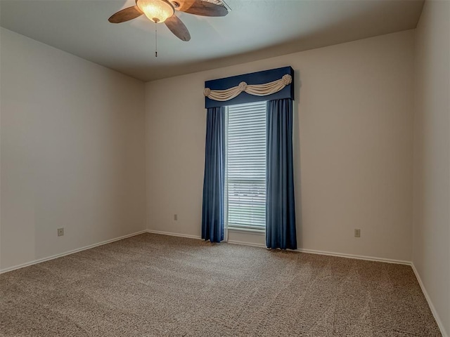 16632 Parkhurst Rd, Edmond, OK 73012 - carpeted spare room with plenty of natural light and ceiling fan