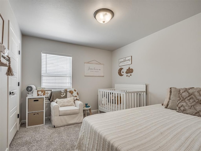 bedroom with carpet flooring