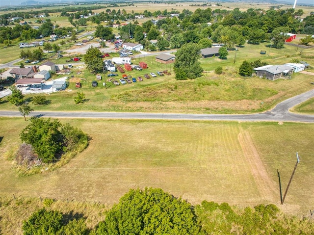 aerial view featuring a rural view