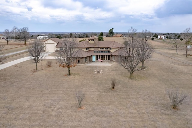 exterior space featuring a rural view