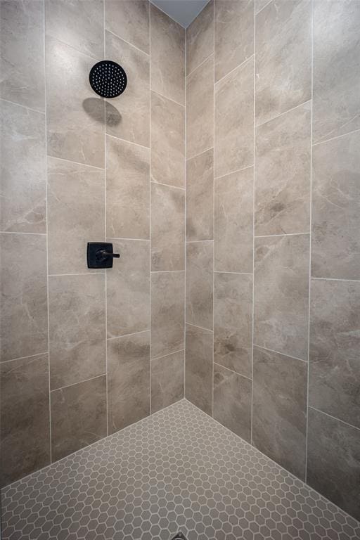 full bathroom with a tile shower