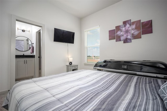 bedroom with a sink