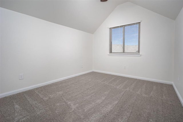 3520 SW 123rd Pl, Oklahoma City, OK 73170 - bonus room with lofted ceiling, carpet floors, and baseboards