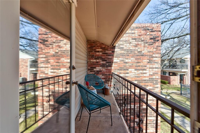 view of balcony