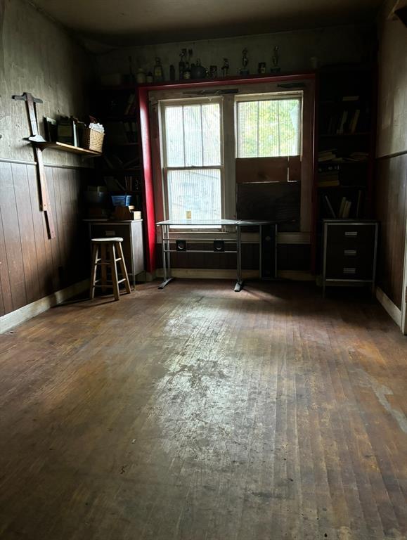 interior space featuring wood-type flooring