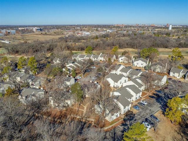 aerial view featuring a residential view