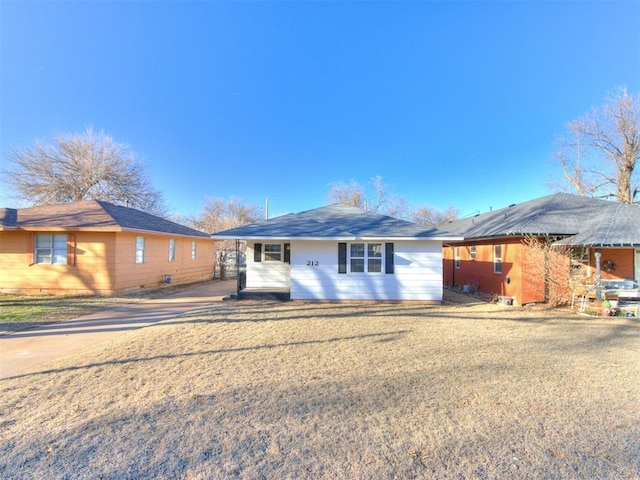 view of ranch-style house