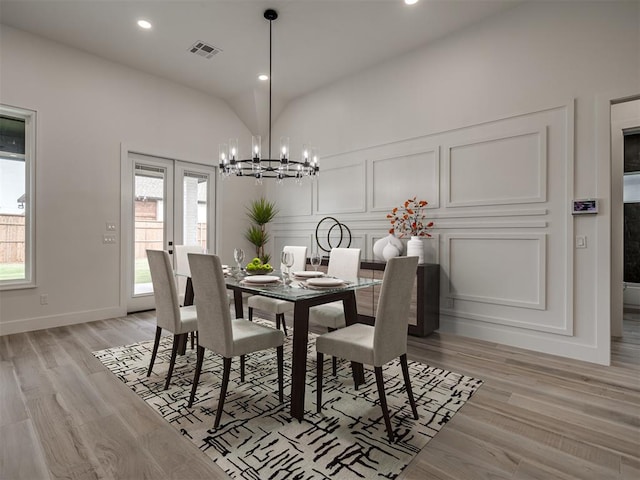 6409 NW 153rd St, Edmond, OK 73013 - dining area featuring recessed lighting, a notable chandelier, and light wood finished floors