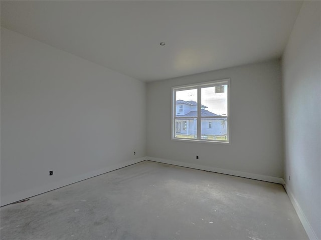 6409 NW 153rd St, Edmond, OK 73013 - unfurnished room featuring unfinished concrete flooring and baseboards