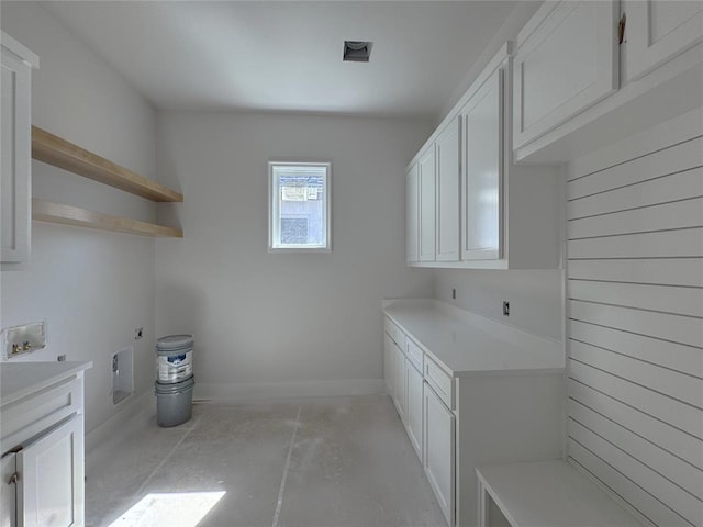 6409 NW 153rd St, Edmond, OK 73013 - washroom featuring hookup for an electric dryer, cabinet space, and hookup for a washing machine