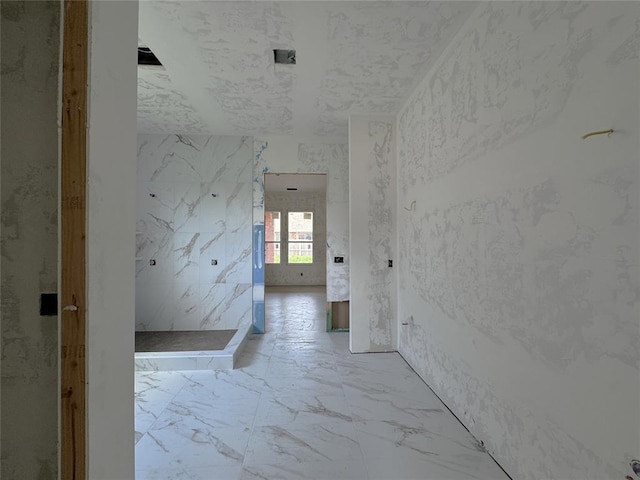 6309 NW 154th Ter, Edmond, OK 73013 - hallway featuring marble finish floors