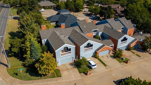 birds eye view of property featuring a residential view