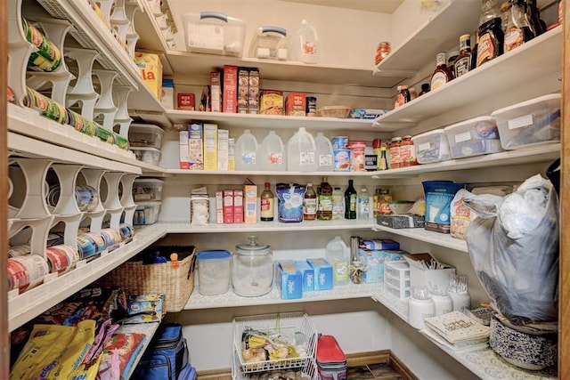 view of pantry