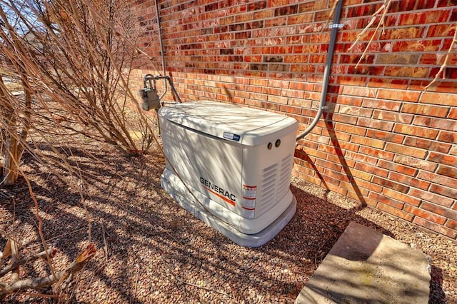 details with a power unit and brick siding