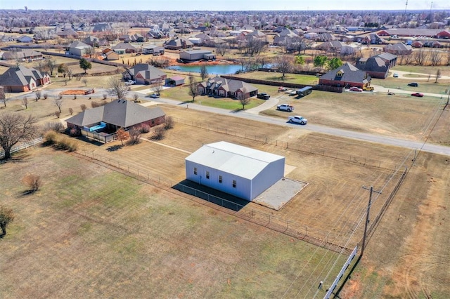 aerial view featuring a residential view