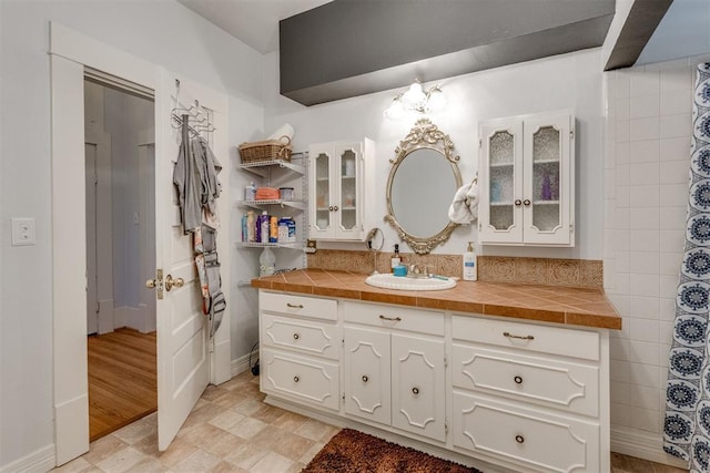 bathroom featuring vanity