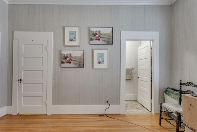 bathroom with wood finished floors