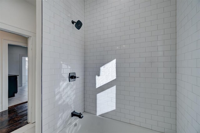 full bathroom with shower / bath combination