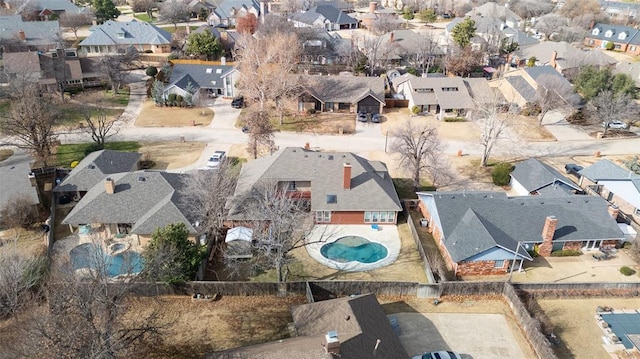 birds eye view of property featuring a residential view