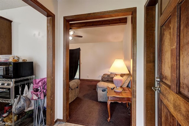 interior space with baseboards