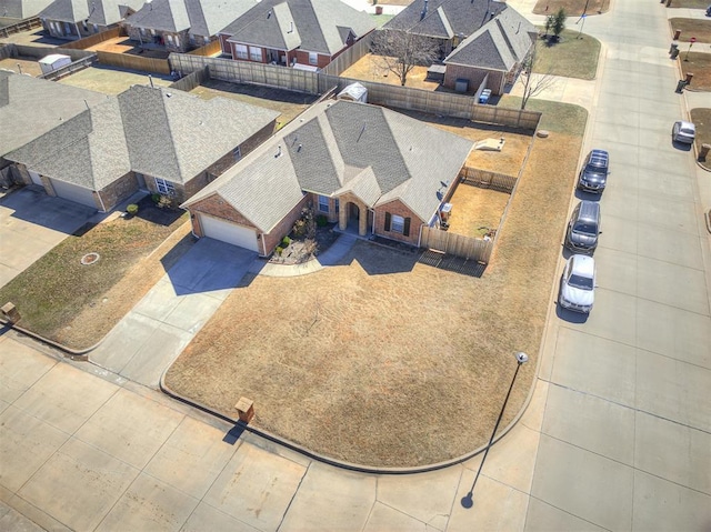 drone / aerial view with a residential view