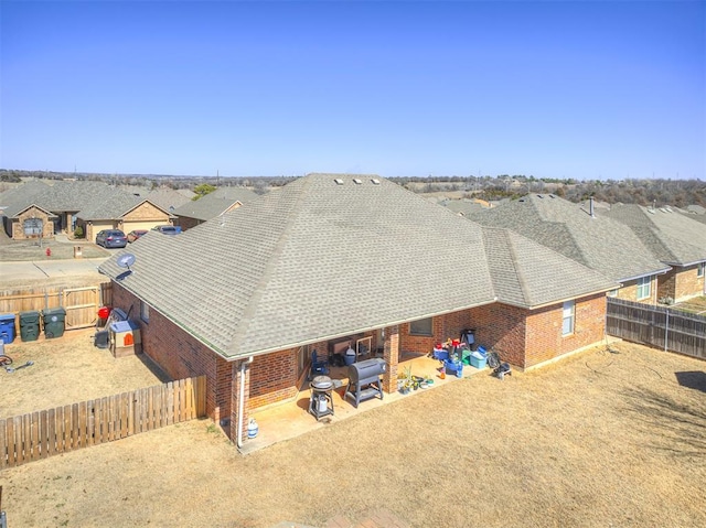 drone / aerial view featuring a residential view