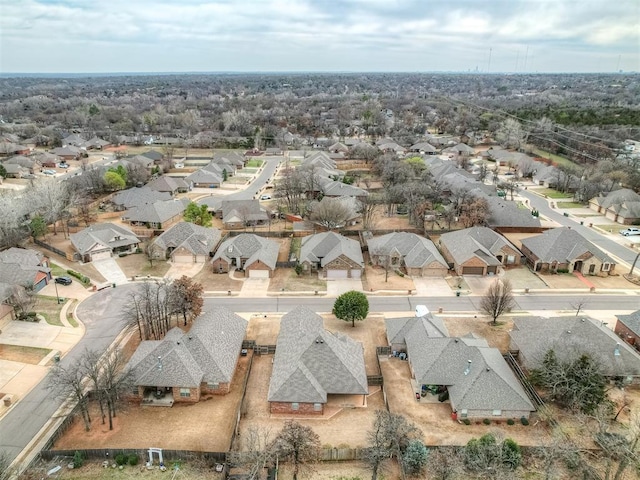 drone / aerial view with a residential view