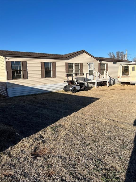 view of rear view of property