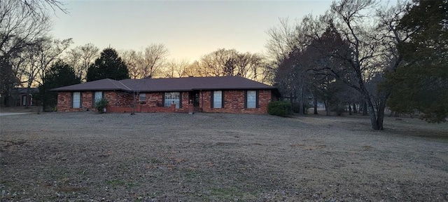 view of front facade with brick siding