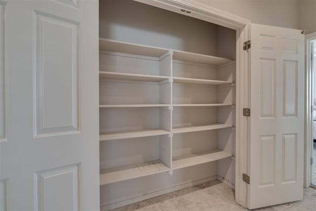 view of closet