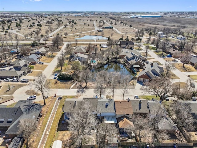 bird's eye view with a residential view