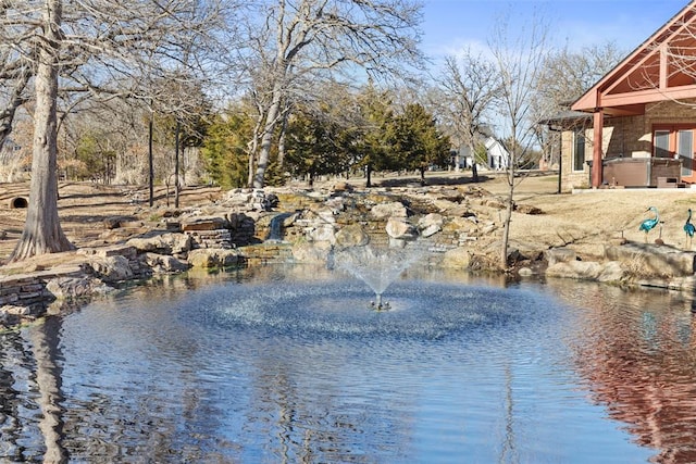 view of water feature