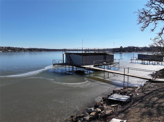 22 W Shore Dr, Arcadia, OK 73007 - view of dock with a water view