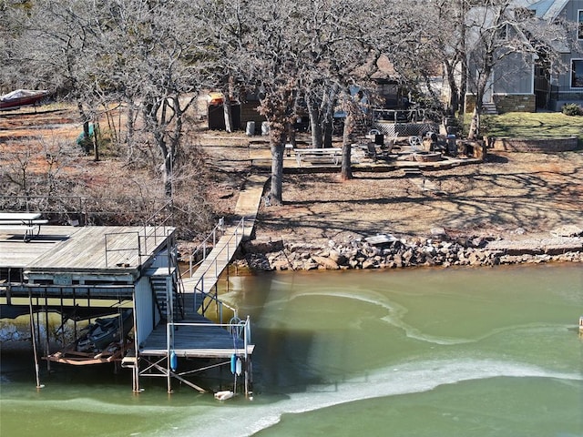 22 W Shore Dr, Arcadia, OK 73007 - dock area with a water view