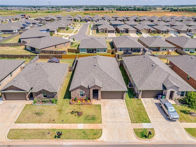 aerial view featuring a residential view