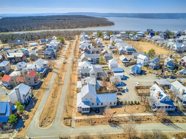 39 Boulevard, Carlton Landing, OK 74432 - aerial view featuring a water view and a residential view