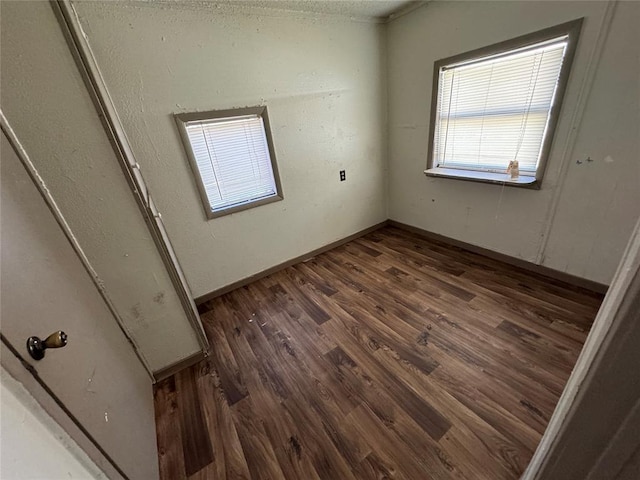 interior space with wood finished floors